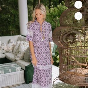 Short sleeve majorelle-Lavender tile